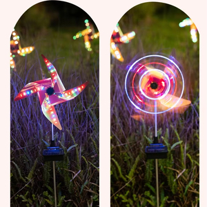 Lampe de sol en forme de moulin à vent pastoral à LED pour la décoration extérieure du jardin, solution d'éclairage extérieur classée IP44 - Product Image 2