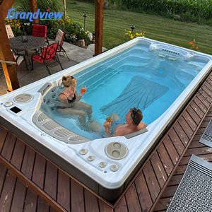 Beliebte Dual Zone Endless Long <span class=keywords><strong>Swimming</strong></span> Pool und Swim Spa 8 Personen Acryl Inground <span class=keywords><strong>Swimming</strong></span> Pool zu verkaufen - Product Image 6