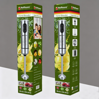 Mixeur Plongeant Professionnel Hoffmans HM-8038 800W avec 4 Lames et Corps Entièrement en Acier Inoxydable Anti-Rouille Togo