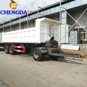 Camion Cargo Howo 40FT Conteneur Cargo <span class=keywords><strong>Remorque</strong></span> Camion Complet <span class=keywords><strong>Remorque</strong></span> 3 <span class=keywords><strong>Essieux</strong></span> Utilitaire <span class=keywords><strong>Remorque</strong></span> À Benne Basculante - Product Image 6