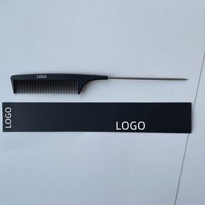 Peigne à queue de rat antistatique et résistant à la chaleur pour salon de coiffure, peigne à queue métallique en carbone pour tressage, vente en gros - Product Image 6