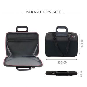 กระเป๋าใส่แล็ปท็อปแบบบาง ขนาด 13-15 นิ้ว รุ่นทันสมัย ทนทาน ผลิตจากวัสดุ EVA พร้อมช่องใส่แท็บเล็ตโดยเฉพาะ กันน้ำ น้ำหนักเบา เหมาะสำหรับการทำงานและการเดินทาง - Product Image 5