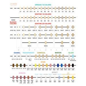 Kit maître de poudre de céramique <span class=keywords><strong>dentaire</strong></span> manuelle BAOT - Certifié CE 16 teintes - Product Image 5