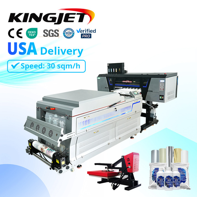 China Manufacturer I3200 Heads Fast Speed CMYK Procolored Dtf Printer Heatpress Color Label Printer New Pigment Ink 1 Year