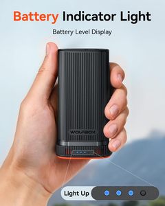 แบตเตอรี่ลิเธียมไอออนแบบชาร์จได้ WOLFBOX MF200 22.2Wh 7.4V ชุดแบตเตอรี่สำรองแบบถอดได้ สำหรับเครื่องเป่าลมแรงดันสูง - Product Image 5