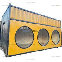 Maison de conteneur d'expédition mobile Magic 40ft Restaurant Container Bar Cafe