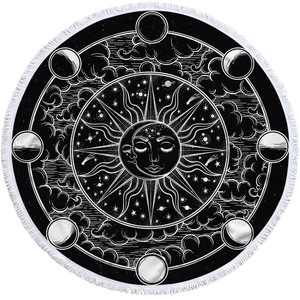 Toalla de Playa Rectangular de Lujo Skull Kiss con Flecos, Antiarena, de Microfibra, Secado Rápido, Desechable, para Piscina y Baño, Color Negro <span class=keywords><strong>Tarot</strong></span> - Product Image 2