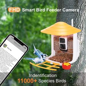 Alimentador <span class=keywords><strong>de</strong></span> pájaros inteligente con cámara, diseño resistente a la intemperie, monitoreo <span class=keywords><strong>de</strong></span> <span class=keywords><strong>video</strong></span> HD para jardín al aire libre, observación y grabación <span class=keywords><strong>de</strong></span> aves - Product Image 2