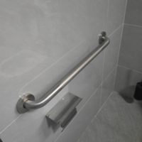 Barre d'appui personnalisée en acier inoxydable 304, supportant jusqu'à 500 lb, pour salle de bain, pour personnes handicapées, barre moletée