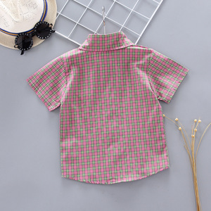 Chemises pour enfants garçons de haute qualité, mode estivale, boutons, poche et motifs mignons - Product Image 2
