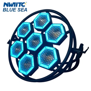 Luce <span class=keywords><strong>Blinder</strong></span> a Pixel B-8 7-Halo Hexa LED COB con 7*144pcs LED SMD RGB Tricolore per Decorazione Palco DJ Disco Club - Product Image 1
