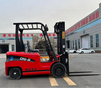 Chariot élévateur électrique 2 tonnes avec verrou de sécurité, moteur AC 5000W, mât 3m pour la manutention en usine chimique