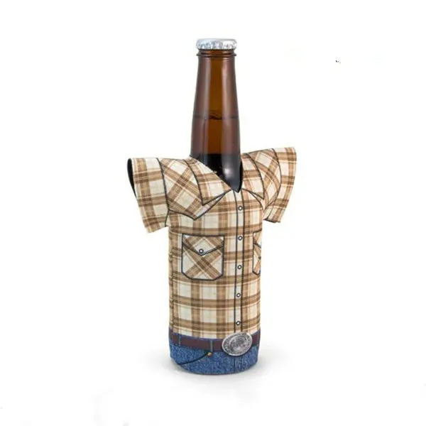 OEM T-shirt Neoprene Bottle Cooler Cover Sleeve Beer Bottle Holder Drink Coozies