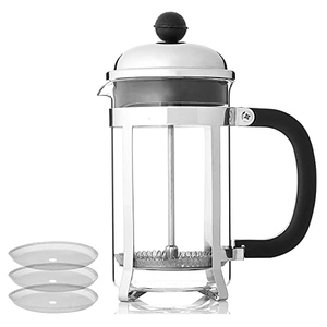 ชุดเครื่องชงกาแฟเฟรนช์เพรสแบบมินิมอล ทำจากพลาสติก แก้วบอโรซิลิเกต และสแตนเลสอเนกประสงค์ - Product Image 1