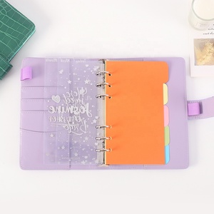 Chất Kết Dính Ngân Sách Bằng Da PU Ba Chiều A6 Với Bìa Cầu Vồng Gồm 6 Vòng Chất Kết Dính A6 Phong Bì Tiền Mặt Ngân Sách Làm Nhà Quy Hoạch - Product Image 5