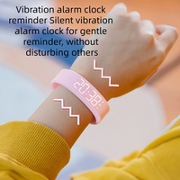 Bracelet Connecté Intelligent AMOLED GPS Podomètre de Course Réveil Vibrant Carré en Silicone pour Hommes, Femmes et Étudiants