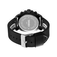 Reloj Multifuncional SKMEI 9327 con Cronómetro, Calendario, Cuarzo, Correa de Acero Inoxidable para Hombre, Estilo Antiguo, Resistente al Agua