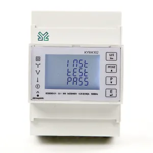 Double tarif triphasé RS485 Modbus MID compteur d'énergie sur rail din compteur de puissance compteur électrique kWh mètre