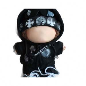 Muñeco Colgante de Plástico de Dibujos Animados Cool Black Croxin Rabubu de 17cm, Juguete Imprescindible, Ropa de Hada Labuibui, Abrigo, Escala 1:3, 14+ Años - Product Image 4