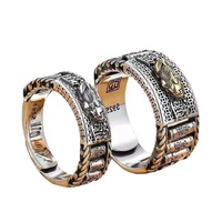 Bague Vintage Pixiu Protection de Richesse Magie de Transit Personnalisée pour Hommes Femmes Fengshui Bonne Fortune Argent Puissance Cadeau pour Couples