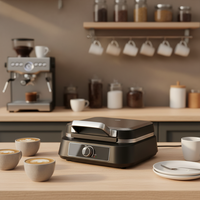 Machine à gaufres électrique belge antiadhésive personnalisée avec logo OEM pour la maison et la cuisine