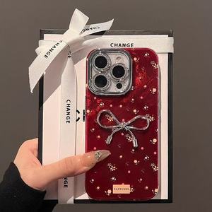 <span class=keywords><strong>Coque</strong></span> de téléphone 3D à nœud rouge, motif floral, la <span class=keywords><strong>plus</strong></span> vendue, pour <span class=keywords><strong>iPhone</strong></span> 17, nouvelle collection pour <span class=keywords><strong>iPhone</strong></span> 16 Pro Max, Happy 14, pour femme - Product Image 4