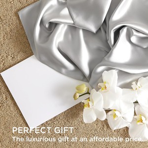 Federa 100% in pura seta federa 19-25 Momme 6A di seta, confezione regalo personalizzata 100% federa di seta di gelso - Product Image 2