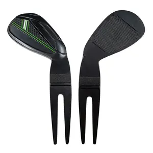 Boş premium toplu metal golf çimen onarım aracı ve top işaretleyici, yüksek kaliteli golf tasarım özel çimen aracı çatal