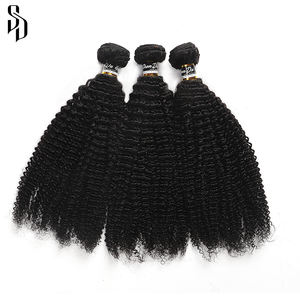 Extensions d'armure de cheveux bouclés humains vierges 100% afro brésiliens de couleur naturelle paquets de cheveux - Product Image 3