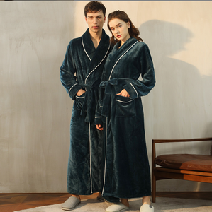 2023 nuove donne europee e americane autunno e inverno coppia <span class=keywords><strong>camicia</strong></span> <span class=keywords><strong>da</strong></span> <span class=keywords><strong>notte</strong></span> di flanella Plus Size accappatoio - Product Image 3