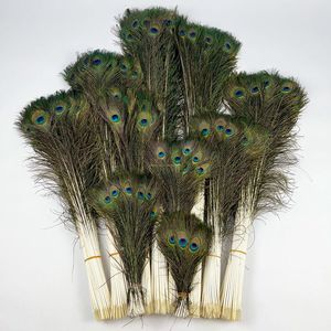 Plumas de Cola de Pavo Real Naturales al por Mayor, 50-120 cm, de Alta Calidad, para Bodas, Carnavales, Festivales, Disfraces, Decoración del Hogar y Manualidades - Product Image 1
