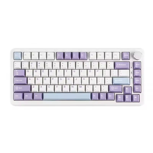 87-Key Wired RGB Backlit Mechanical Keyboard 75% <b>PBT</b> <b>Keycaps</b> USB Hot Swappable 75 Percent Gaming Keyboard Metal Housing - Product Image 4