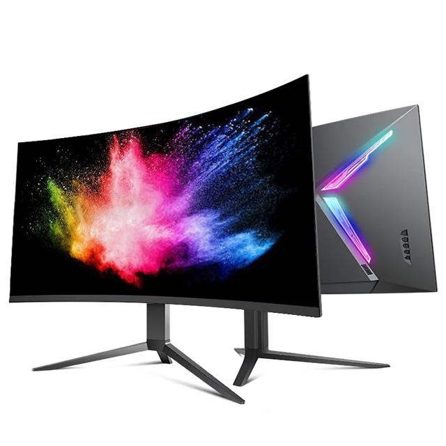 27 Inch 2K 120Hz HD Curved Monitor IPS White Screen Supported VGA DP for USB Interface Desktop Refurbished Business Monitor