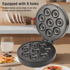 Nueva Máquina Multifuncional Portátil para Desayuno, Mini Tostadora, Máquina para Donas, Sandwichera, Máquina para Waffles Eléctrica Antiadherente - Product Image 4