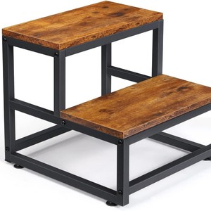 Double Layer <b>Step</b> <b>Stool</b> For Children And Adults Minimalist Design Multi Function Kitchen Storage White Panel Material - Product Image 4
