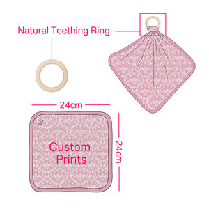 Couette en bambou personnalisée écologique avec option de nom personnalisé idéale pour cadeau de nouveau-né bébé en bambou Lovey - Product Image 2