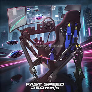 6Dof Car Racing Complete 6Dof Motion Simulador de carreras virtual Sim Racing Cabina plegable con tres pantallas - Product Image 2