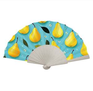 Abanicos Plegables de Madera Tradicionales Personalizados, Ecológicos, Tallados con Flores y Ángeles, Portátiles, Recuerdo, Modelo de Pintura, Decoración, Promociones - Product Image 5