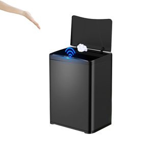 Home 40 ltr Metal Stainless Steel Electric Smart Touchless Garbage Rubbish Bins Suppliers