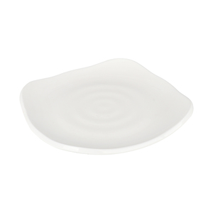 Phục vụ Thương mại sử dụng tấm melamine với viền nâu thiết kế độc đáo món ăn vuông tấm tráng miệng trắng cấp thực phẩm mẫu miễn phí - Product Image 2