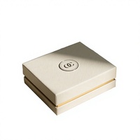 Emballage de bougies écologiques personnalisé ODM/OEM, boîte rigide avec gaufrage sur carton gris, laminage mat, revêtement UV, doublure en éponge