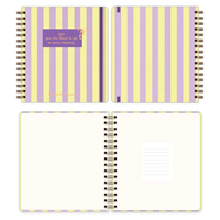 Agenda carré non daté, carnet de notes quotidien et hebdomadaire, couverture rigide, papeterie de bureau, cadeau, organisateur mensuel personnalisé