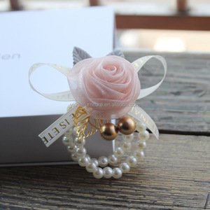 Cinta <span class=keywords><strong>DE</strong></span> BODA elegante ramillete <span class=keywords><strong>de</strong></span> muñeca para novia dama <span class=keywords><strong>de</strong></span> honor Flor <span class=keywords><strong>de</strong></span> mano para boda fiesta <span class=keywords><strong>de</strong></span> graduación con diferentes estilos - Product Image 3
