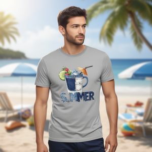 T-Shirt Unisex 210GSM 100% Cotone, Design Estivo Traspirante e Resistente, Maglietta da Uomo - Product Image 3