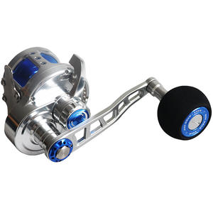 Tambour de pêche à la traîne en mer Moulinet à tambour tout en métal Série ECO Pêche à fond creux Moulinet de pêche en métal à bascule lente - Product Image 5