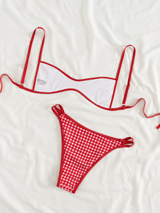 Prodotti di Tendenza: Set Bikini Triangolo Sexy da Donna, Costume da Bagno con <span class=keywords><strong>Perizoma</strong></span> <span class=keywords><strong>e</strong></span> Spalline Regolabili, Logo Personalizzabile - Product Image 5