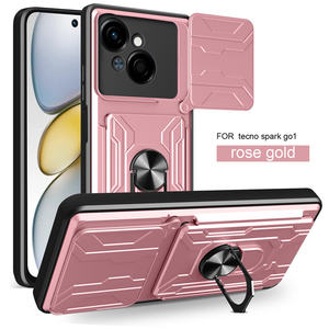 Étui de protection robuste avec fenêtre coulissante et béquille magnétique pour Tecno Spark Slim/<span class=keywords><strong>GO</strong></span> 2025/40 30 20 <span class=keywords><strong>10</strong></span> <span class=keywords><strong>Pro</strong></span>+/40C/30C/<span class=keywords><strong>10</strong></span> - Product Image 4