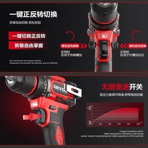 <b>Mini</b> Brushless Electric <b>Drill</b> 20V Lithium Battery Rechargeable Impact <b>Drill</b> For Household DIY Use - Product Image 2