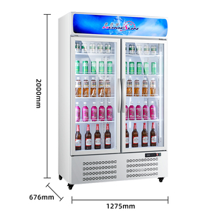 Réfrigérateur d'affichage de supermarché réfrigérateur Commercial réfrigérateur d'affichage réfrigérateur à <span class=keywords><strong>Coke</strong></span> à Double porte - Product Image 4