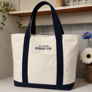 Customized Multi-Pocket Cotton Tote Bag <b>Large</b> Capacity Washable Custom Embroidery Logo Canvas Tote Bag - Product Image 4